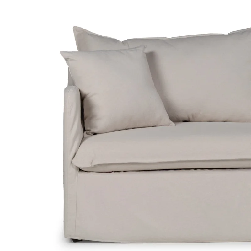 Sofá Snow con Funda - Tela Rústica - 2,5 cuerpos - TD5260-1635 (Beige) en Beige - Sillones y sofás, Uruguay | Nyr, vista 3