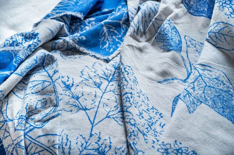 MANTA AUSTRIACA ALBA BLUE - 2.00 X 1.40 MTS en Azul - Textiles, Uruguay | La Iberica, vista 5