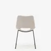 Silla Zahara beige y patas de acero con acabado negro en Beige - Sillas, Uruguay | Kavehome, vista 8 de 8