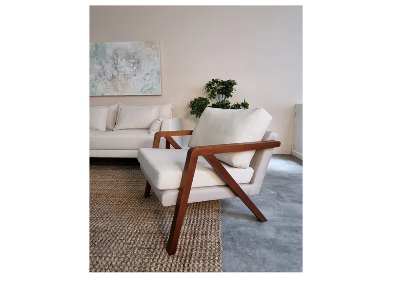 Butaca NINA - Beige en Beige - Butacas, banquetas y puffs, Uruguay | Finkel, vista 3