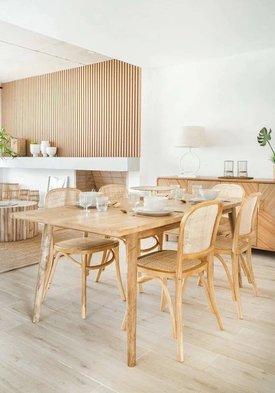 MESA COMEDOR NORDICA - OLMO NATURAL - 1.80 X 0.90 MTS en Madera natural - Mesas de comedor, Uruguay | La Iberica, vista 15