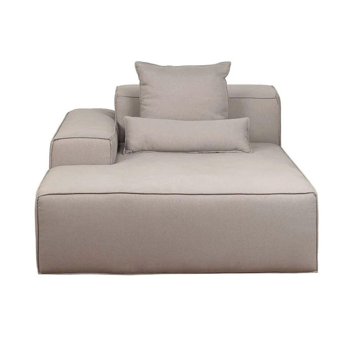 Sofá Kai 1 Cuerpo Tela Gris Modular Chaise Con Brazo Izquierdo en Gris - Sillones y sofás, Uruguay | Divino, vista 2