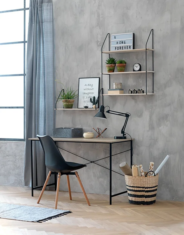 Silla de comedor KASTRUP negro/roble en Negro - Sillas, Uruguay | JYSK, vista 3