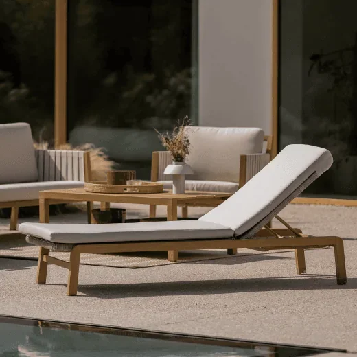 Reposera Gaia en Madera natural - Muebles para el exterior, Uruguay | Naterial Uruguay