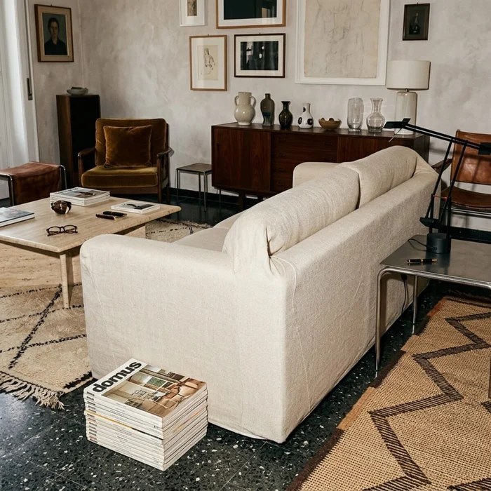 Funda sillón Copenhague 3 cuerpos - Beige en Beige - Textiles, Uruguay | Buho Store, vista 2