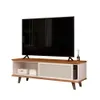 Rack Para Tv 1 Puerta Corrediza - Blanco en Blanco - Muebles para TV, Uruguay | Ecowood, vista 3 de 3