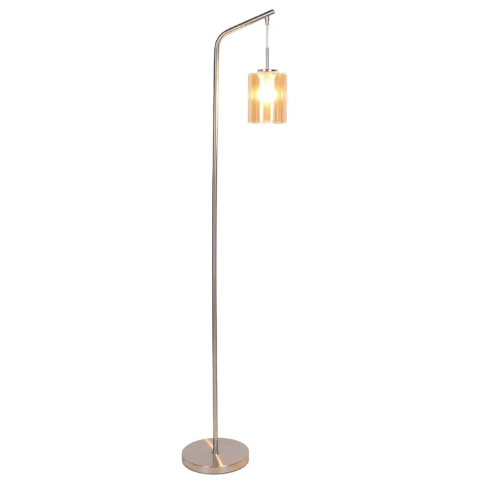 Lámpara De Pie Metal-y-vidrio Natural-beige Lf95579 en Amarillo - Lámparas de pie, Uruguay | Divino, vista 2