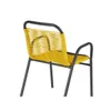Silla de Jardín Simil Rattan - Amarillo en Amarillo - Muebles para el exterior, Uruguay | Rústico Hogar, vista 3 de 3