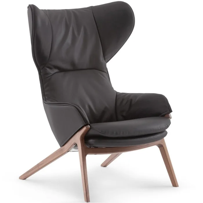 P22 Wingback Chair en Gris - Butacas, banquetas y puffs, Uruguay | Mad for Modern, vista 3