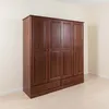 Placard Ropero 4 Puertas Madera Marron Agata Ii en Marrón - Roperos y placares, Uruguay | Divino, vista 1 de 10