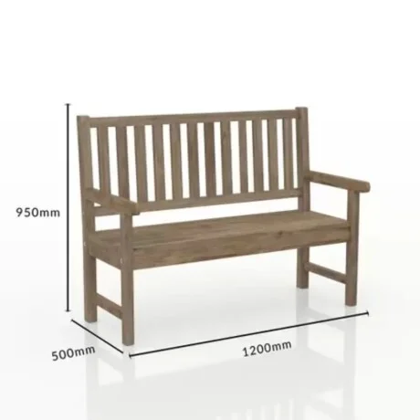 Banco de jardin 2 cuerpos Linea Naturale en Madera natural - Muebles para el exterior, Uruguay | La Cueva Muebles, vista 6