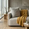 Almohadón Tela Tapicería Premium Jaspeado Gris en Gris - Textiles, Uruguay | Indrana, vista 2 de 3
