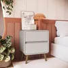 Mesa de Luz Beige con cajones - Mesas de luz, Uruguay | RM Muebles y Deco, vista 1 de 4