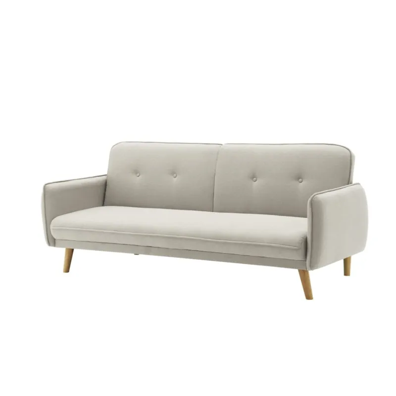 Sillón Cama Mìa en Tela - Gris en Beige - Sillones y sofás, Uruguay | Rústico Hogar