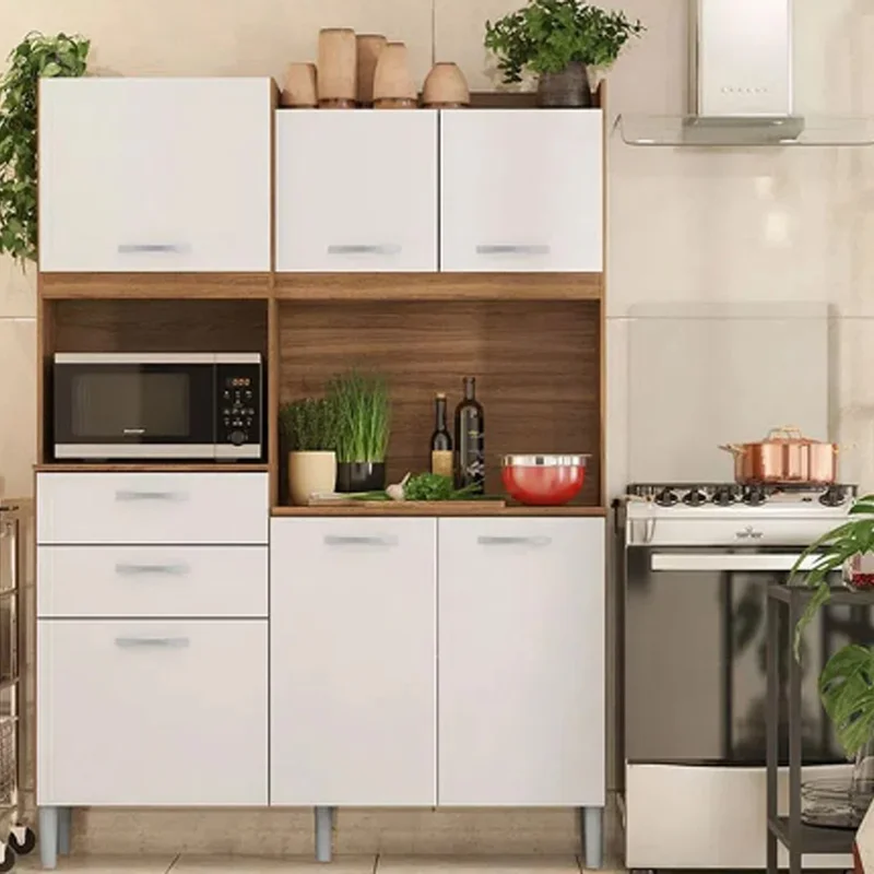 Kit De Cocina Completa 5 Puertas 3 Cajones Y Patas 100% Mdp Blanco - Cómodas, Uruguay | Soy Hogar, vista 5