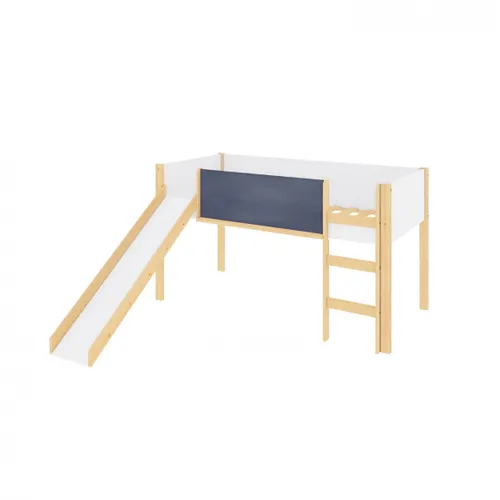 Cama con pizarrón 1 Plaza - Juvenil en Multicolor - Dormitorio, Uruguay | Rústico Hogar