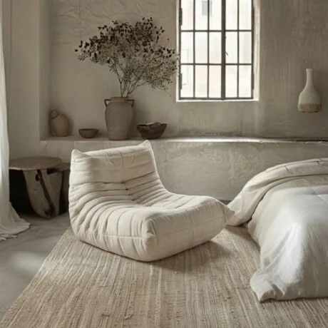 Sillon Lazy Sofa - Blanco en Blanco, Uruguay | La Cueva Muebles, vista 8