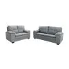 Juego De Living Sillón 3+2 Cuerpos Tapizado Tela Chenille en Gris - Sillones y sofás, Uruguay | Soy Hogar, vista 2 de 4