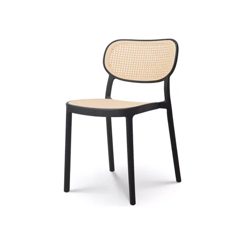 Silla Esterilla Polipropileno - Negra/Beige - Sillas, Uruguay | Berna home