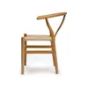 Silla De Comedor Wishbone Madera Beech Y Asiento Ratan Natural - Butacas, banquetas y puffs, Uruguay | Muebles Express, vista 3 de 4