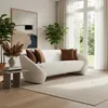 SOFA 3 CUERPOS - TAPIZADO TELA BEIGE - ALMOHADONES LADRILLO en Beige - Sillones y sofás, Uruguay | Champagne Home, vista 3 de 4