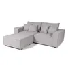 Sofá Modular Maia (3 módulos) - Tela Microfibra - 12074 (Ceniza) en Gris - Sillones y sofás, Uruguay | NYR, vista 4 de 6
