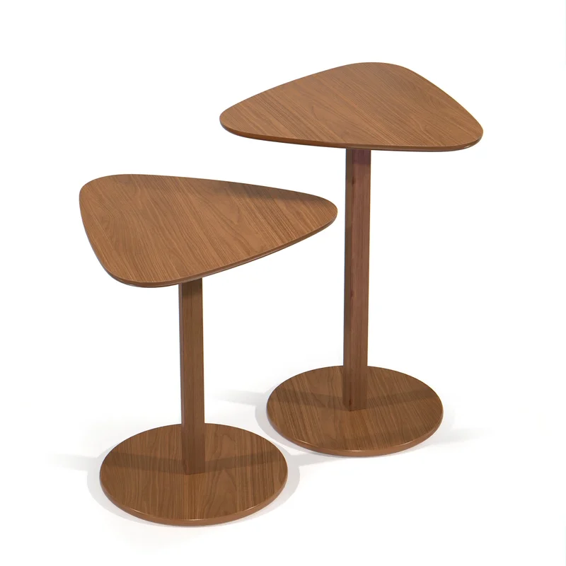 Conjunto de Mesas Lateral Paris Irregular - Linea Ares en Madera natural - Mesas de living, Uruguay | Balton, vista 5