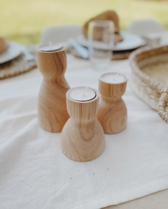 Candelabros de madera maciza Set x2 en Madera natural - Decoración, Uruguay | Dreams On Time, vista 9