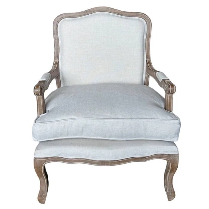Promo 2 Poltronas Luis XV Crema en Beige - Butacas, banquetas y puffs, Uruguay | La Cueva Muebles, vista 6