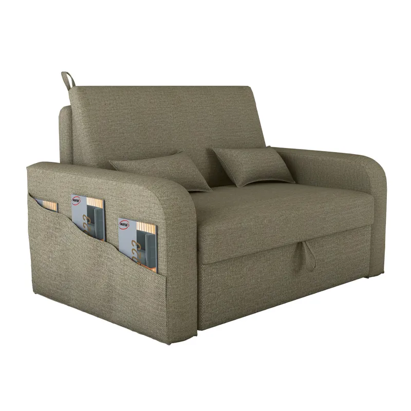 Sofa Cama 2 Plazas Abertura Frontal Ruedas Patas De Plastico - Sillones y sofás, Uruguay | Soy Hogar