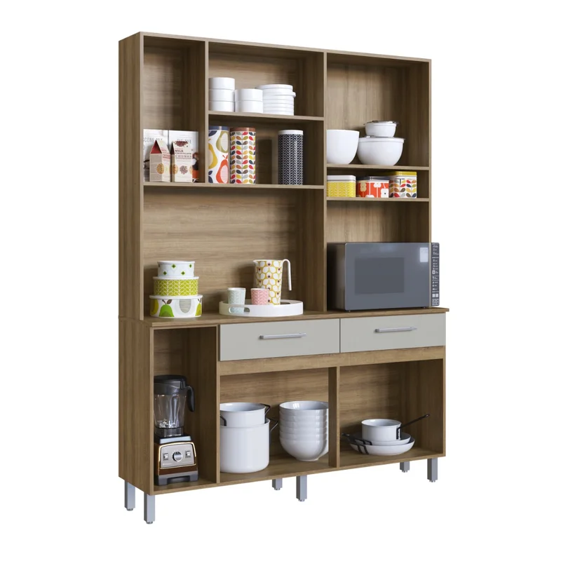 Kit Mueble De Cocina 10 Puertas 2 Cajones en Gris - Aparadores y recibidores, Uruguay | Soy Hogar, vista 8