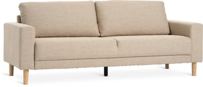 Sofá EGENSE 3 cuerpos tela arena en Beige - Sillones y sofás, Uruguay | JYSK