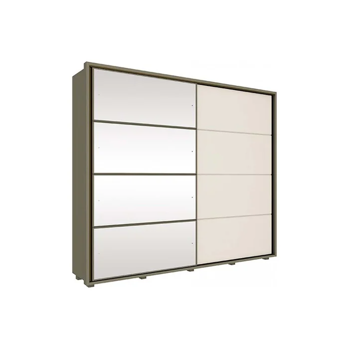 Placard Ropero 2 Puertas Mdf Marron Cavic en TABACO BLANCO - Roperos y placares, Uruguay | Divino, vista 2