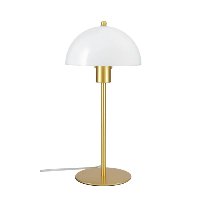 Luminaria De Mesa Mushroom Opal Bronce en Amarillo - Lámparas de mesa, Uruguay | Serlux