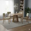 Juego de Comedor Mesa Redonda Pipa 110 cm + 4 Sillas Classic – Olmo - Sillas, Uruguay | Berna home, vista 2 de 3