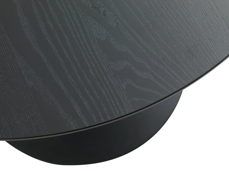 Mesa de comedor RINGSTED Ø100 chapa fresno en Negro - Mesas de comedor, Uruguay | JYSK, vista 3