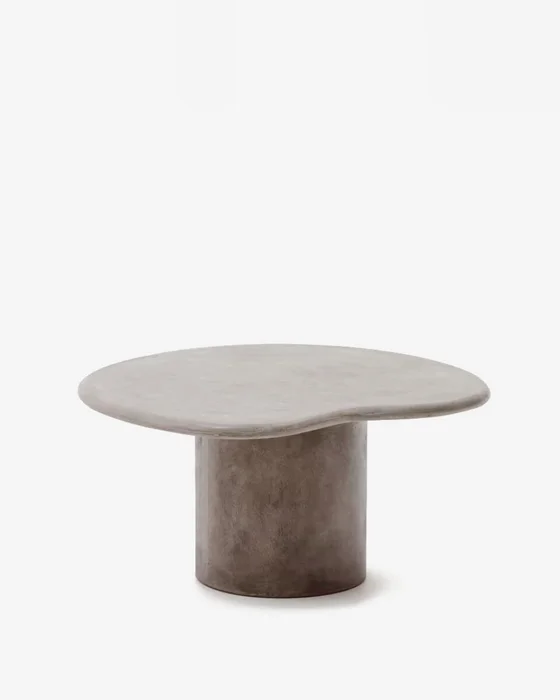 Mesa de centro Macarella de cemento - 83 x 77 cm en Gris - Mesas de living, Uruguay | Kavehome