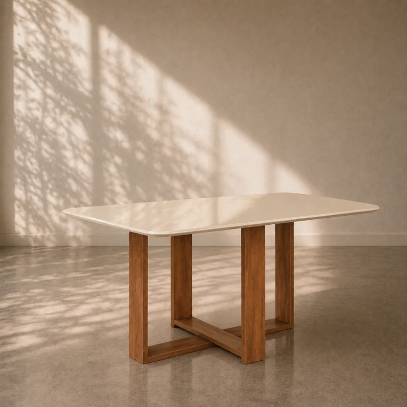 Combo de comedor Noma + 4 Sillas Kora en Beige - Mesas de comedor, Uruguay | Casa Brava, vista 3
