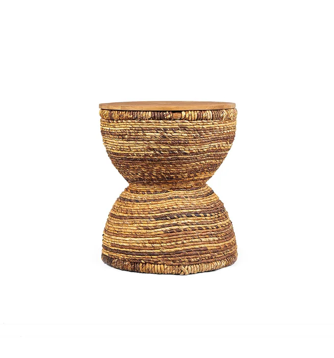 MESA LATERAL GHANA RUSTIC en Marrón - Mesas de arrimo, Uruguay | Más Infinito Casa