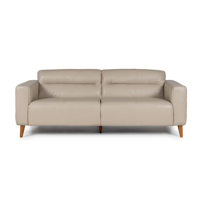 Sofá Bonner - Cuero Básico - 3 cuerpos - 519 (Beige) en Beige - Sillones y sofás, Uruguay | NYR, vista 2