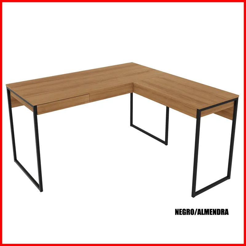 Escritorio esquinero con cajon – ME 4157 - Escritorios y sillas de escritorio, Uruguay | Punto Unión