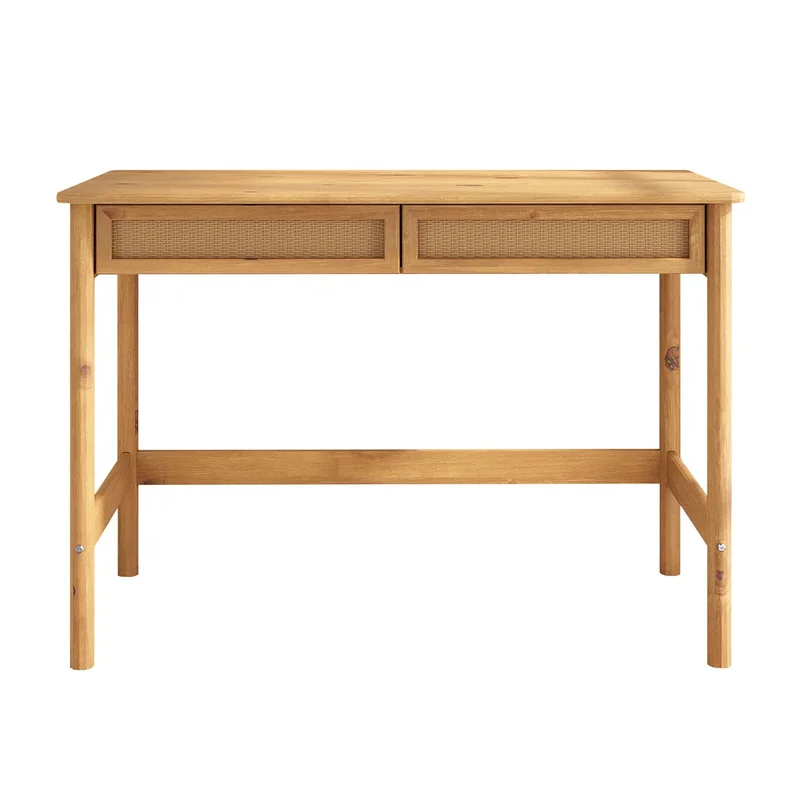 Escritorio 110cm Ratan Bilbao - Madera Maciza en Madera natural - Escritorios, Uruguay | Balton, vista 7