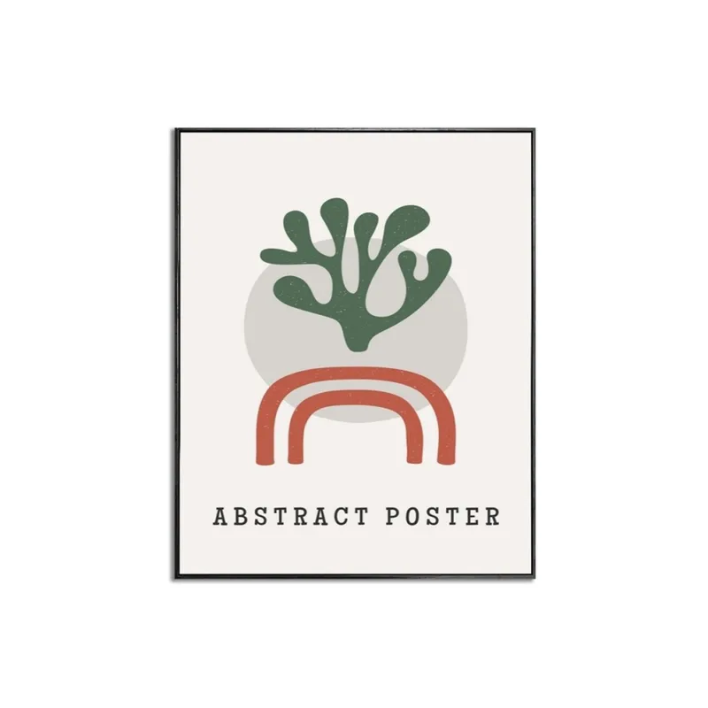 CUADRO CANVAS 40x50cm MARCO ABSTRACT POSTER - Decoración de pared, Uruguay | Koz
