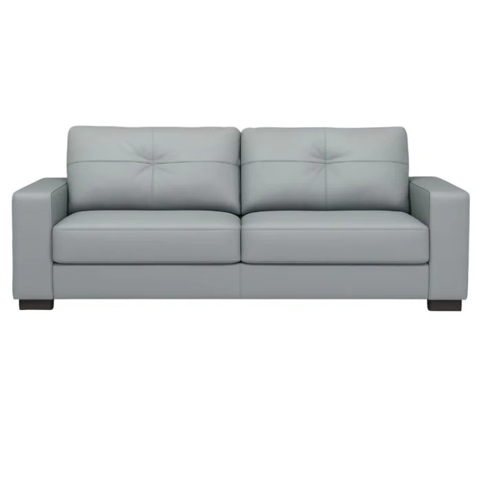 SOFA 100% CUERO - 3 CUERPOS - MODELO DOMINI - GRIS en Gris - Sillones y sofás, Uruguay | Champagne Home