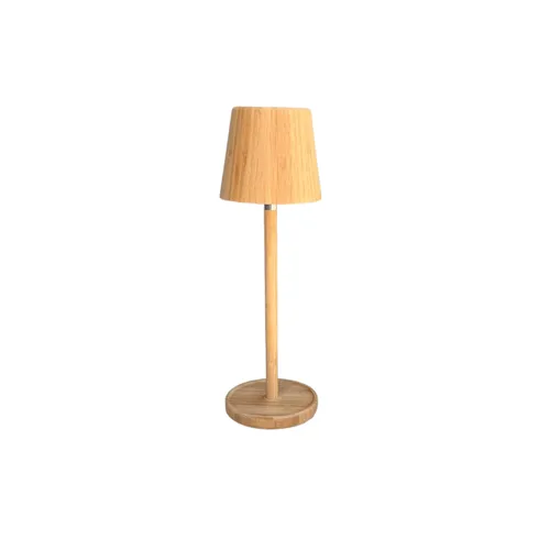 L. MESA RECARGABLE MONTREAL 15X32 en Madera natural - Lámparas de mesa, Uruguay | Masinfinito Casa