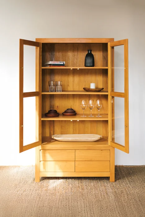 CRISTALERO/ VITRINA FENIX 1,80mt en Madera natural - Aparadores y recibidores, Uruguay | Fundamento Muebles, vista 2