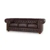 Sofá Chesterfield Novo - Cuero Advanced - 3 cuerpos - Havana - (Preventa) en Marrón - Sillones y sofás, Uruguay | NYR, vista 1 de 6