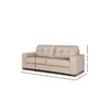 Sofá Fargo - Cuero Básico - 3 cuerpos - 519 (Beige) en Beige - Sillones y sofás, Uruguay | NYR, vista 4 de 4