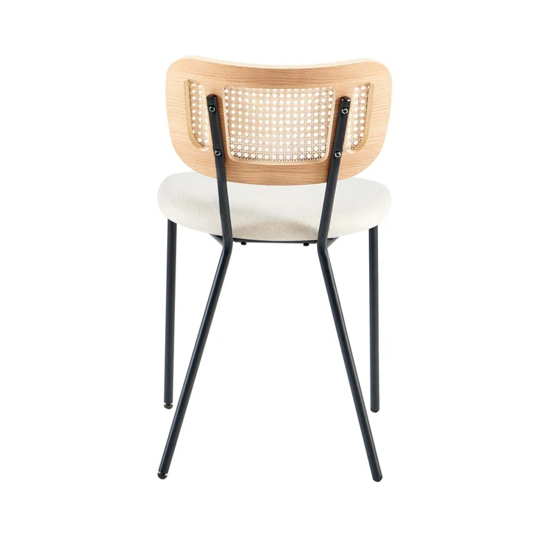 Silla De Comedor Rattan-y-metal Natural-beige Brisa en Madera natural - Sillas, Uruguay | Divino, vista 5