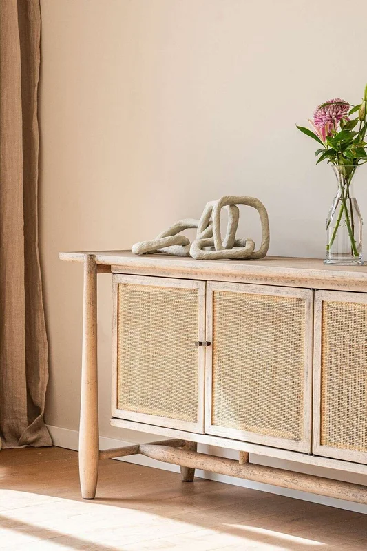 APARADOR SAKURA - PINO MACIZO RECICLADO GRIS en Madera natural - Muebles para TV, Uruguay | La Iberica, vista 4
